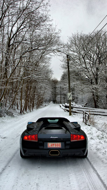Lamborghini winter