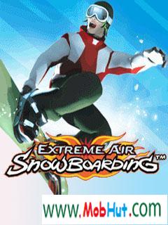 Extreme air snowboarding 