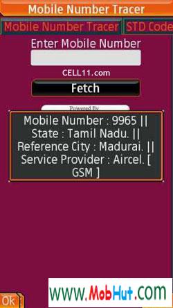 Mobile number tracer