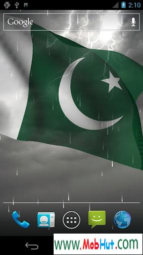 3d pakistan flag live wallpaper