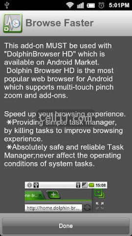 Browse faster for dolphin