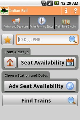 Indian rail info app
