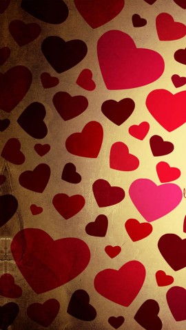 Countless love hearts iphone 5 wallpaper